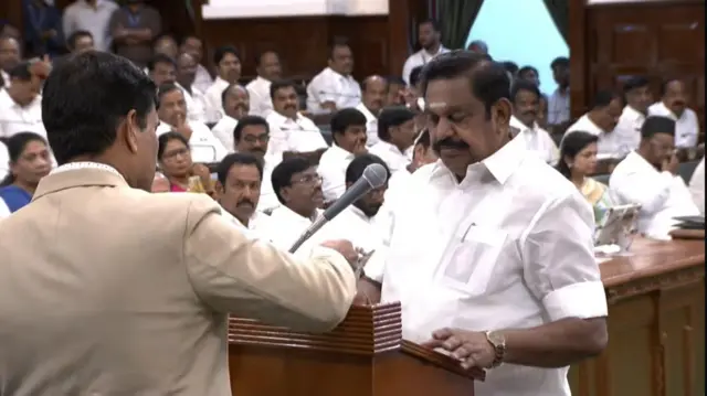 தமிழ்நாடு சட்டப்பேரவையில் எம்எல்ஏவாக பதவியேற்ற எடப்பாடி பழனிசாமி