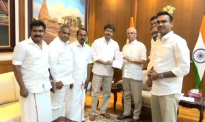நாளை மாலை 3 மணிக்கு பதவியேற்க ஆளுநரிடம் நேரம் கேட்ட விஜய்