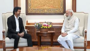 டில்லியில் பிரதமர் நரேந்திர மோடியை, தமிழ்நாடு முதல்வர் சி. ஜோசப் விஜய் இன்று (27) சந்தித்துள்ளனர்.