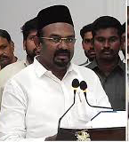 தமிழக அரசில் உங்களிடம் ஒப்படைக்கப்பட்டுள்ள சிறுபான்மை நலத்துறை அமைச்சை சிறப்பாகக் கையாள்வீர்கள் என்று நம்பிக்க