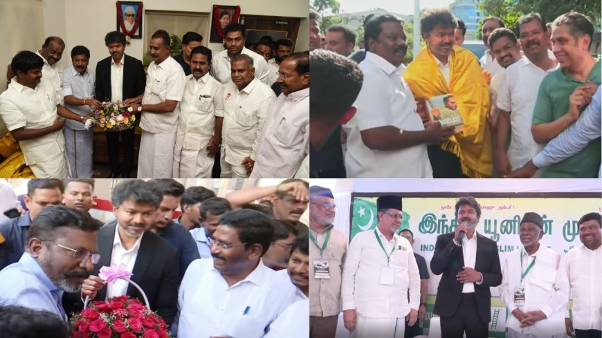நேற்றைய தினம் திமுக தலைவர் ஸ்டாலின், மதிமுக பொதுச்செயலாளர் வைகோ, அன்புமணி, சீமான் ஆகியோரை விஜய்