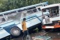 மாபலகம பகுதியில் பொதுப் போக்குவரத்து பஸ் மற்றும் பாடசாலை பஸ் மோதி விபத்து!