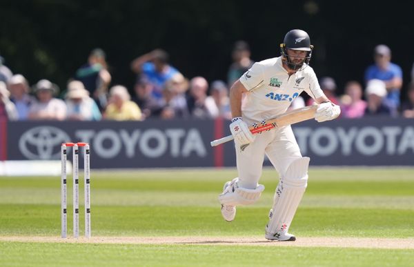 Kane Williamson celebrating a century on the cricket field