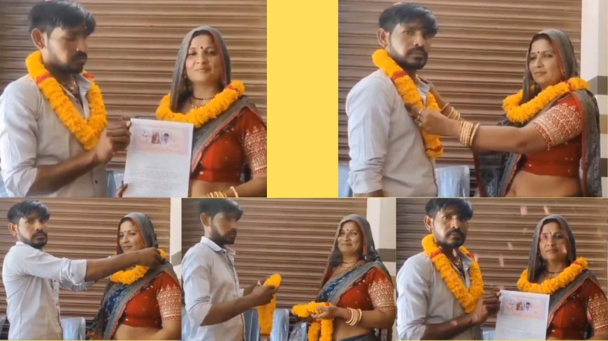 உத்தரப்பிரதேசத்தில் பெண் ஒருவர் தனது சொந்த மருமகனையே திருமணம் செய்திருப்பது அவரது குடும்பத்தினர் மட்டுமில்லாது
