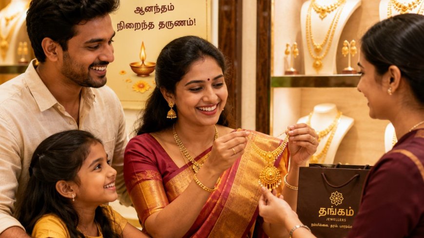 காலையில் உயர்ந்த தங்கத்தின் விலை மாலையில் குறைந்துள்ளது. சவரனுக்கு ரூ.880 வரை குறைந்திருப்பது மகளிருக்கு மகிழ்
