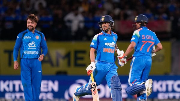 India celebrates 7-wicket victory over Afghanistan India celebrates 7-wicket victory over Afghanistan