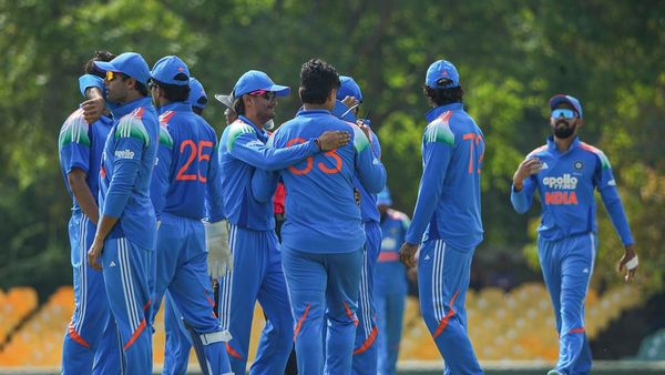 Indian A cricket team players celebrating their tournament victory Indian A cricket team players celebrating their tournament victory