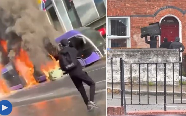 பிரிட்டனின் வடக்கு அயர்லாந்தின் தலைநகரான பெல்ஃபாஸ்டில் (Belfast) நேற்று நள்ளிரவு முன்னெப்போதும் இல்லாத வகையில்